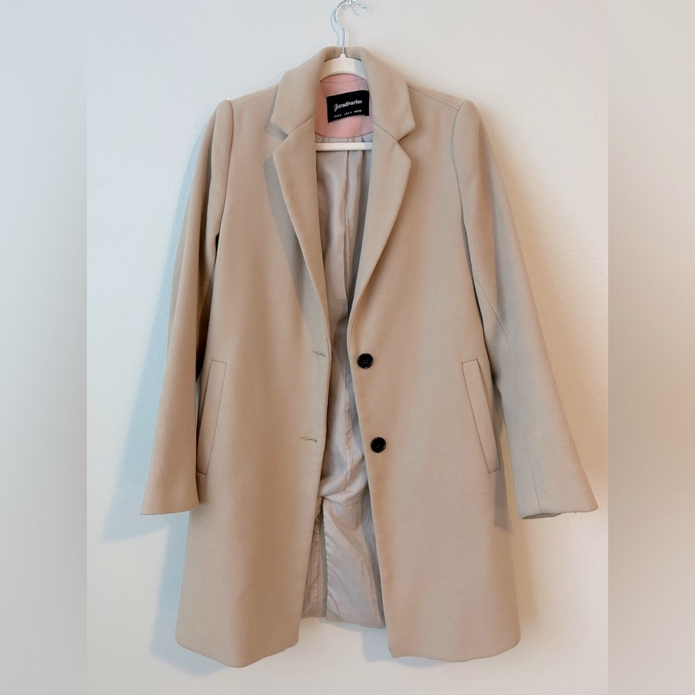 Stradivarius Camel 🧥 Coat/ Trench